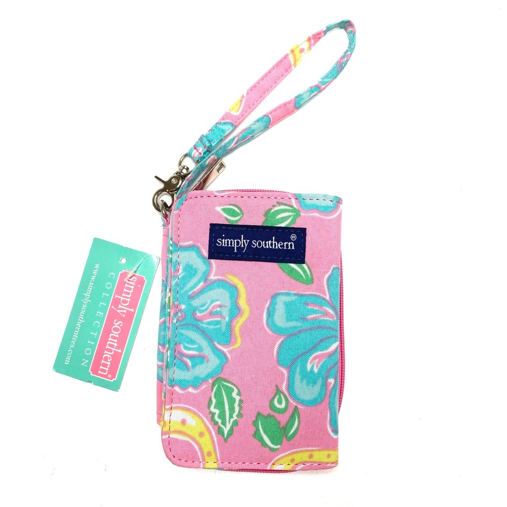 SIMPLY SOUTHERN Floral Horseshoe Wristlet Wallet